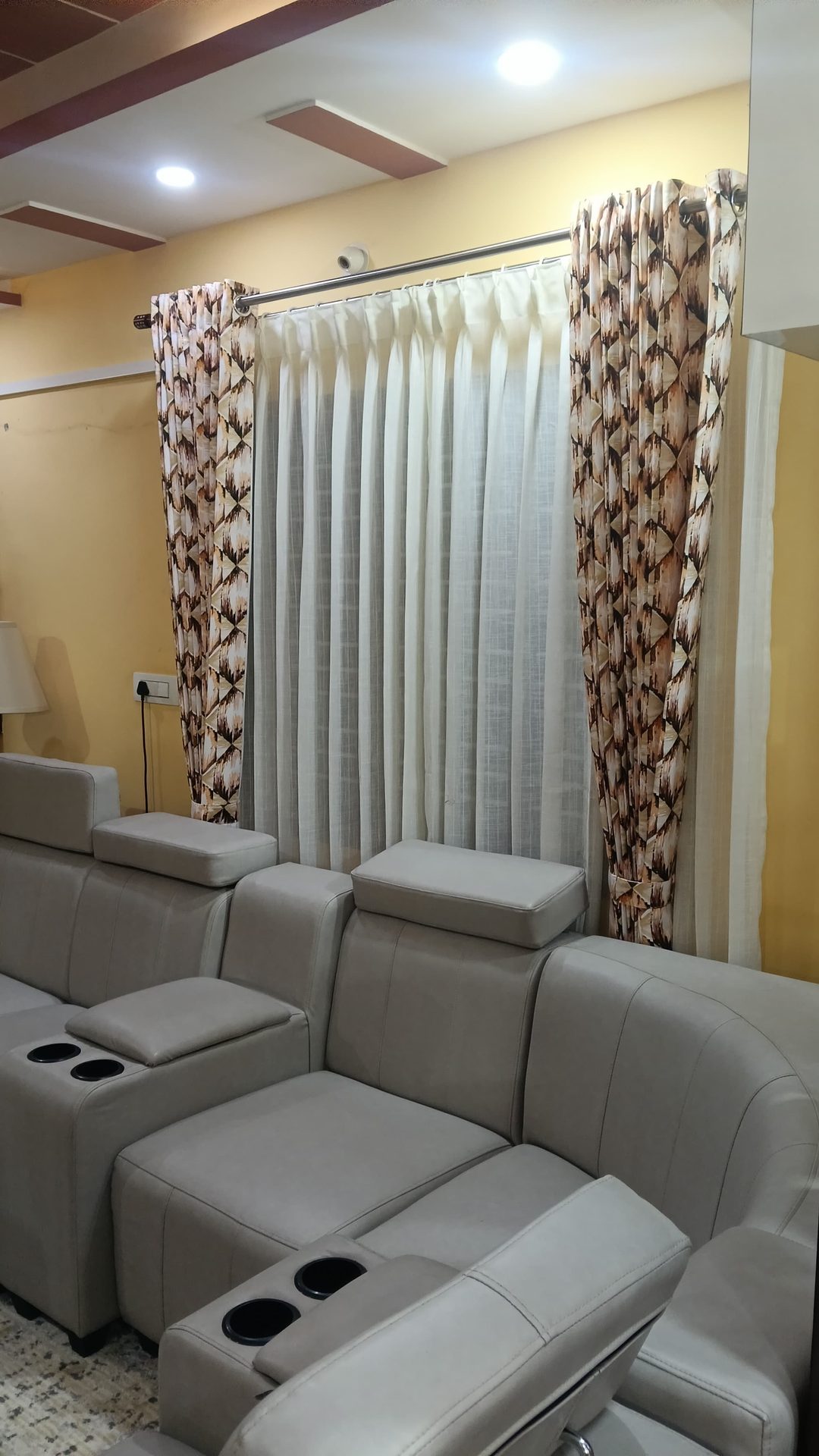 Home Theater — Printed drape